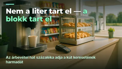 Benzinkút: nem a literen keresel, hanem a shopblokkon