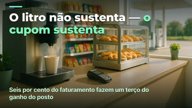 Postos: você ganha no cupom da loja, não no litro