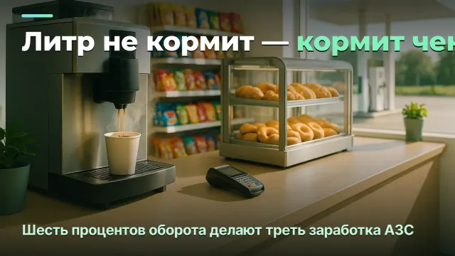 АЗС: вы зарабатываете не на литре, а на чеке в маркете