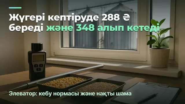 Элеватор: кебу нормасы бір, дақыл үш