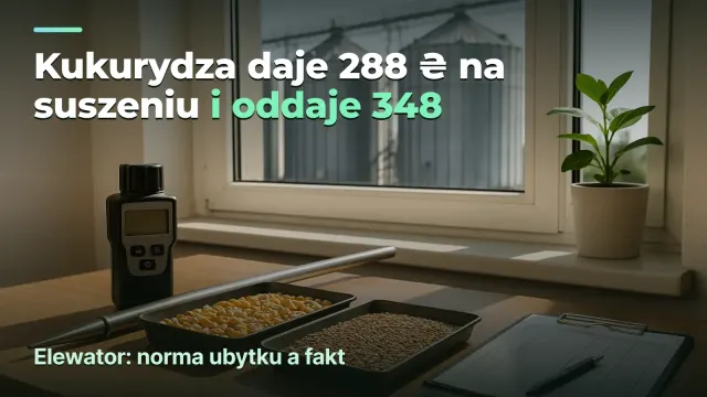 Elewator: jedna norma ubytku, trzy rośliny