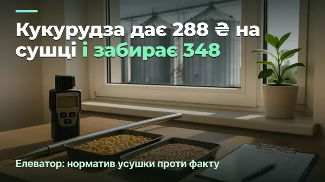 Елеватор: норматив усушки один, культури різні