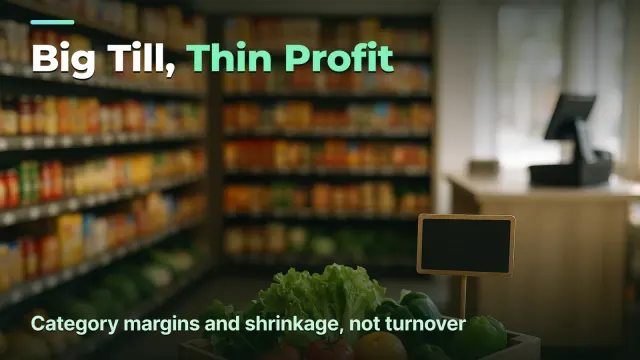 Grocery Store: Category Margins and Shrinkage, Not Turnover