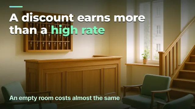 Hotel: why a discount earns more than a high rate