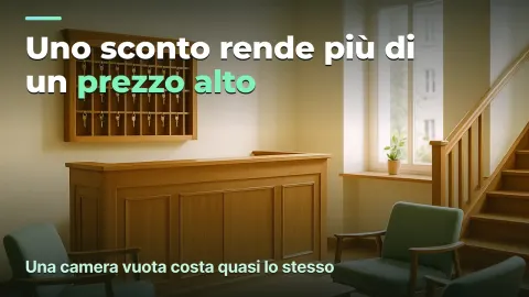 Hotel: perché uno sconto rende più di un prezzo alto