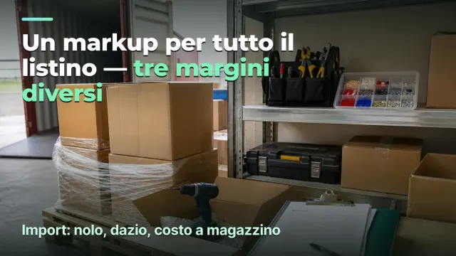 Import: la fattura non è il costo