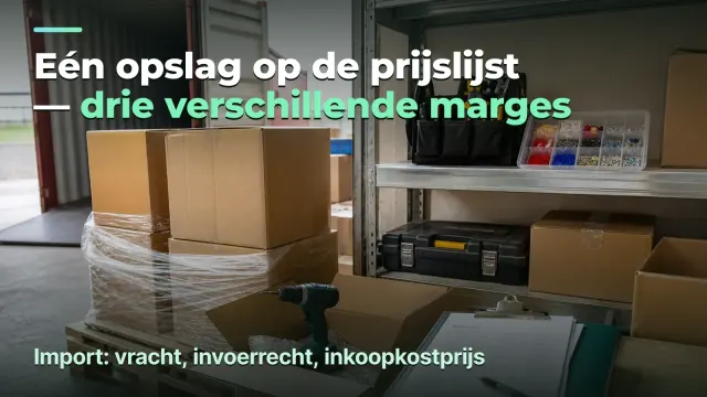 Import: de factuurprijs is niet uw kostprijs