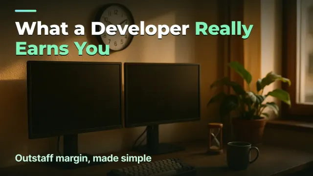 How much a developer really earns you: the truth about outstaff margin
