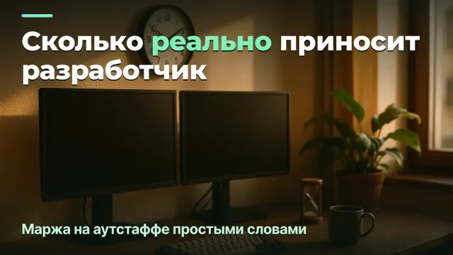 Сколько на самом деле приносит разработчик: правда о марже на аутстаффе