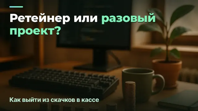 Ретейнеры или разовые проекты: как выйти из скачков «густо-пусто» в кассе