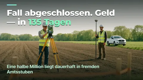 Vermessung: das Ergebnis eines Falls und 135 Tage Warten