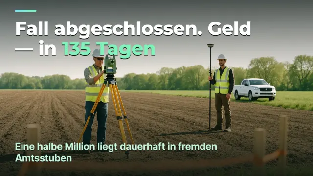 Vermessung: das Ergebnis eines Falls und 135 Tage Warten