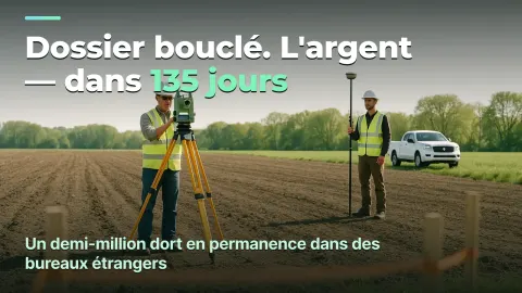 Géomètre : le résultat d'un dossier et 135 jours d'attente