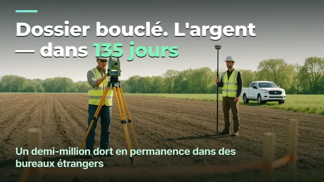 Géomètre : le résultat d'un dossier et 135 jours d'attente