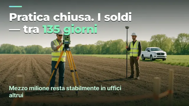 Topografia: il risultato di una pratica e 135 giorni di attesa