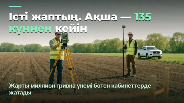 Геодезия: істің нәтижесі және жүз отыз бес күн күту
