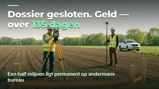 Landmeetkunde: het resultaat van een dossier en 135 dagen wachten