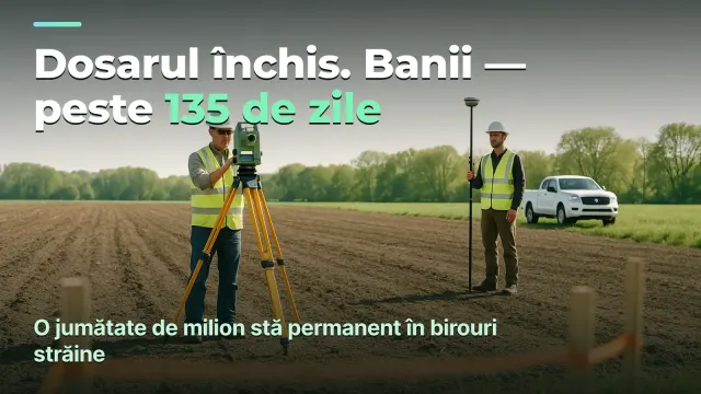 Topografie: rezultatul unui dosar și 135 de zile de așteptare