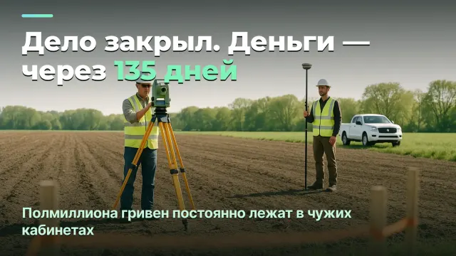 Геодезия: результат дела и сто тридцать пять дней ожидания