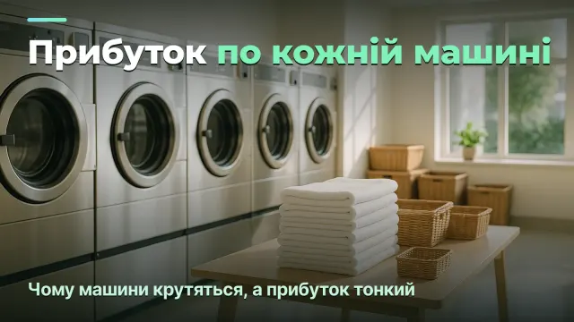 Пральня й хімчистка: прибуток по машині й по напряму, а не по «потоку»