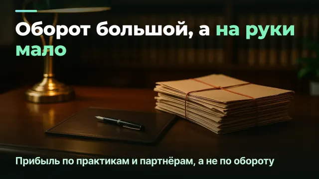 Прибыль юрфирмы по практикам и партнёрам, а не по обороту