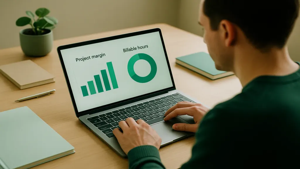 Project margin and billable hours are the core numbers in consulting