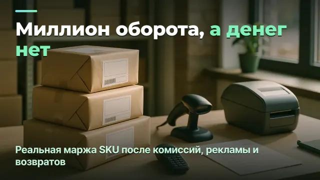 Продажи на маркетплейсах: реальная маржа после комиссий, рекламы и возвратов
