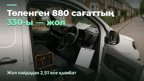 Үйге шығатын сервис: ауысымның 37,5%-ы жолда