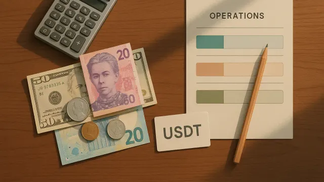 Мультивалютный учёт для малого бизнеса: UAH, USD, EUR, USDT — без боли
