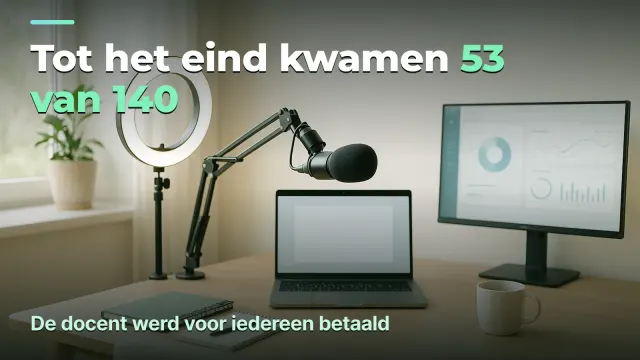 Cursusafronding als financiële maatstaf van een online school