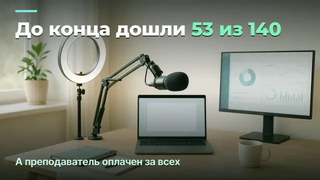 Доходимость до конца курса как финансовый показатель онлайн-школы