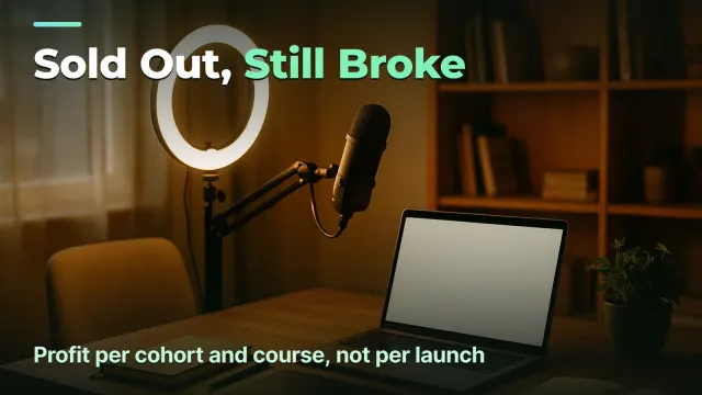 Online School: Profit Per Cohort and Per Course, Not Per Launch