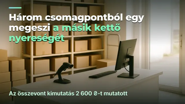 Három csomagpont: az egyik megeszi, amit a másik kettő megtermel