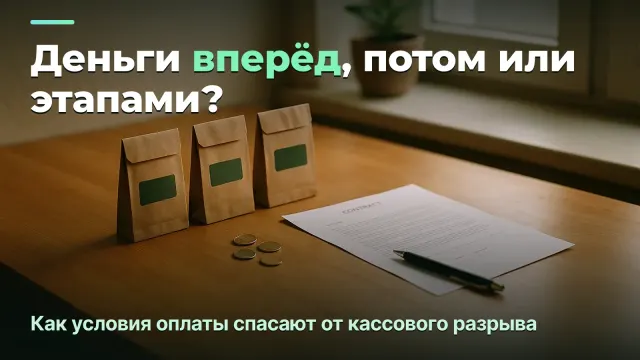 Предоплата, постоплата или этапы: как выбрать условия оплаты