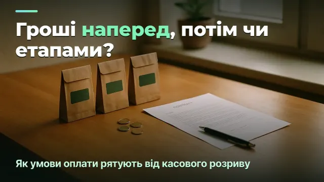 Передоплата, постоплата чи етапи: як обрати умови оплати