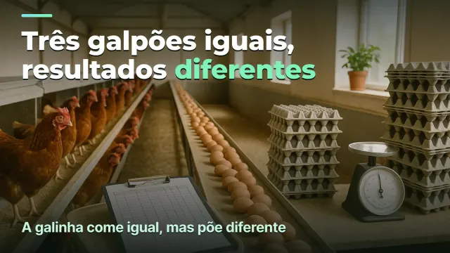 Granja: três galpões iguais, resultados diferentes