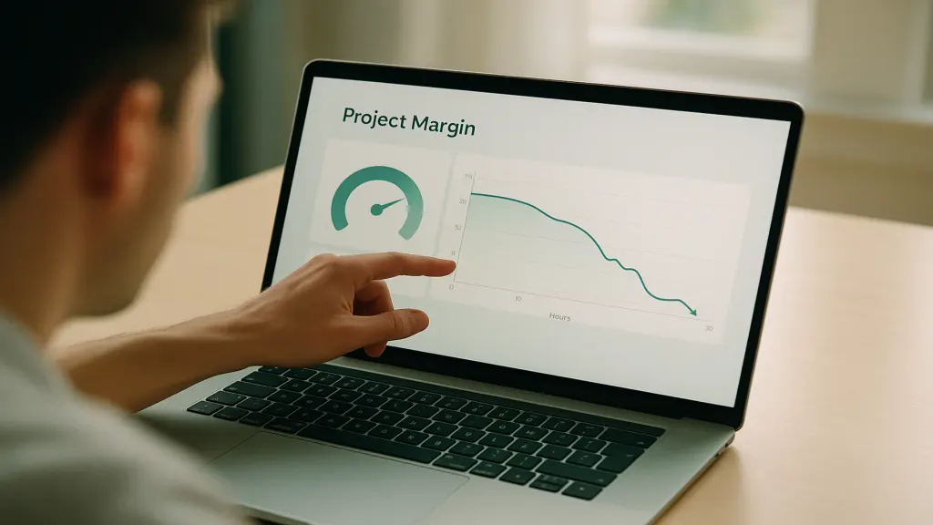 Watching project margin during the work to catch a loss in time