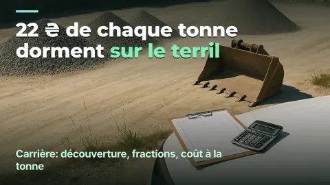 Carrière : 22 ₴ la tonne dorment sur le terril