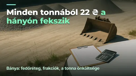 Bánya: minden tonnából 22 ₴ a hányón