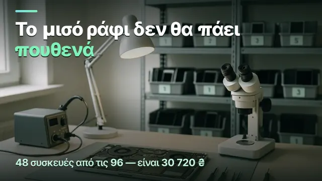 Κέντρο επισκευών: το μισό ράφι δεν θα πάει πουθενά