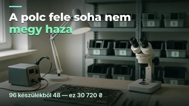Szerviz: a polc fele soha nem megy haza
