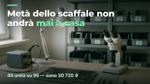 Centro assistenza: metà dello scaffale non andrà mai a casa