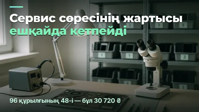 Сервис орталығы: сөренің жартысы ешқайда кетпейді