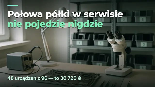 Serwis: połowa półki nie pojedzie nigdzie