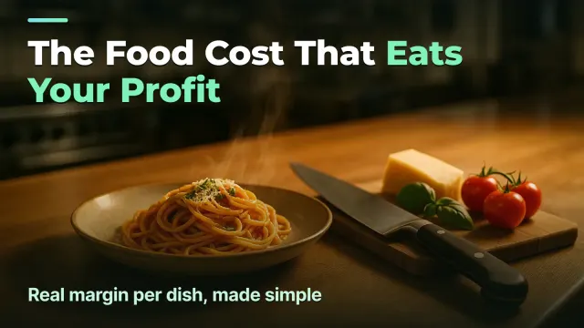 The food cost that eats your profit: how to find the real margin on a dish