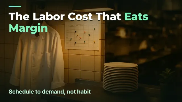 Το labor cost που τρώει το περιθώριό σας: πρόγραμμα βάρδιας βάσει ζήτησης, όχι συνήθειας