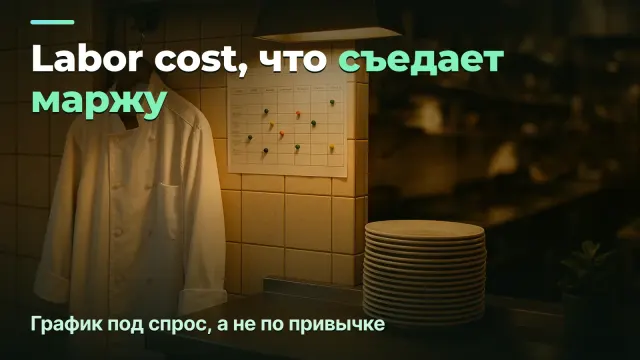 Labor cost, который съедает маржу: как составлять график под спрос, а не по привычке