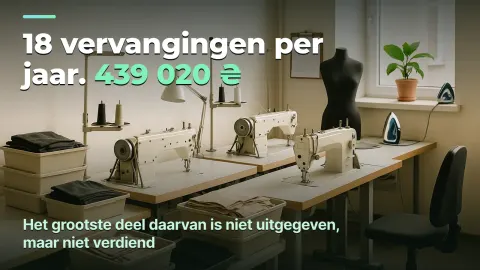 Naaiatelier: verloop kost 35% van de winst