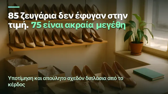 Κατάστημα υποδημάτων: η υποτίμηση στην παραγγελία