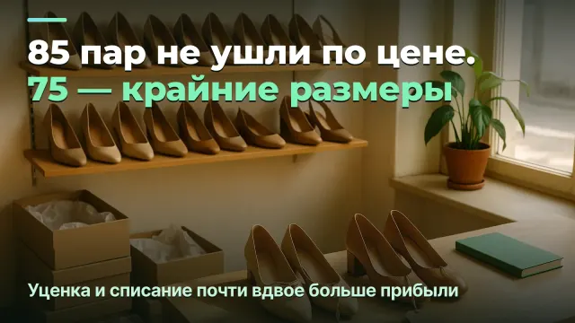 Магазин обуви: уценка, заложенная ещё в заказе